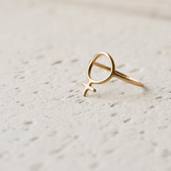 Ada Feminist Ring Bronze or Gold