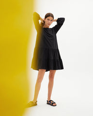 Lily Dress Black Organic Cotton