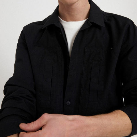 NAADIRO Shirt / Jacket Black Organic Cotton