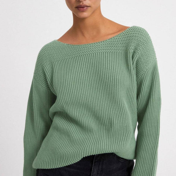 ArmedAngels Black Knitted Sweater Organic Cotton Vegan Stockholm