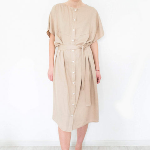 Shirt Dress Beige Size S, XL, XXL