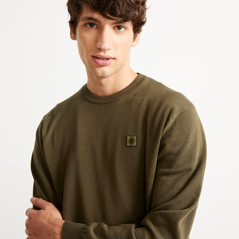 Olive Green Orlando Recycled Organic Cotton Sweater