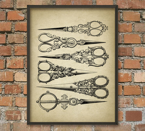 Antique Scissors Print