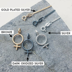 Sulava Pieni Unisex Necklace Silver or Bronze