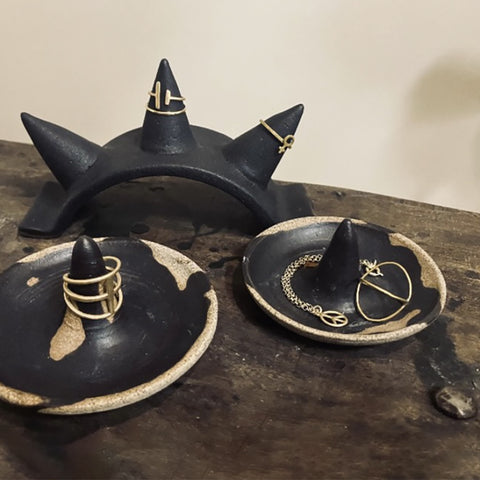 Jewelry Holder Tray With Ring Cone