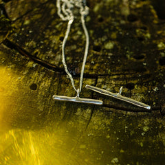 Sulava Unisex Necklace Silver or Bronze