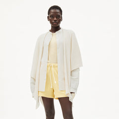 Alvaa Knitted Cardigan Recycled Off-White Linen Mix