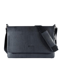 Messenger Laptop Bag Black Cork