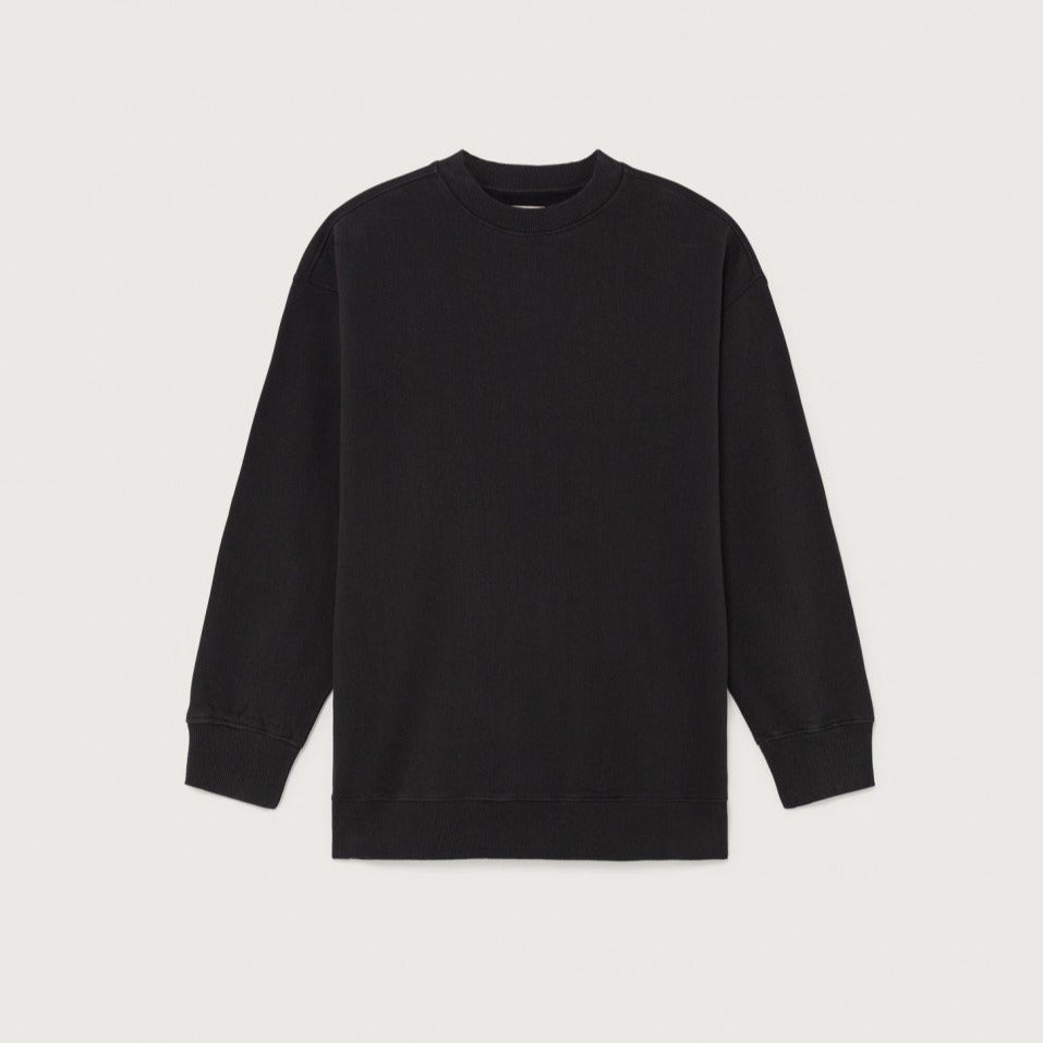 JANE Oversize Black Sweatshirt Organic Cotton