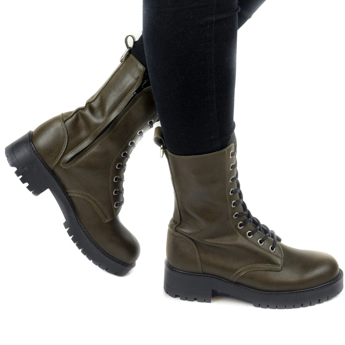Mandy Vegan Zipper Boots Black Size 40