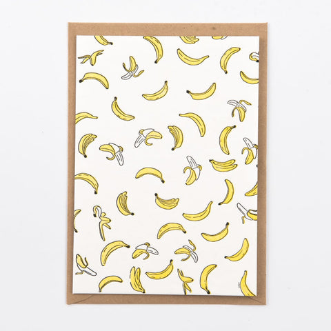 Banana - Letterpressed Card