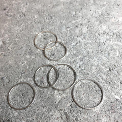 Loop Thin Ring Silver