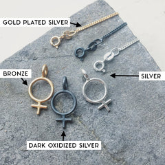 Lähtö Necklace Silver or Bronze