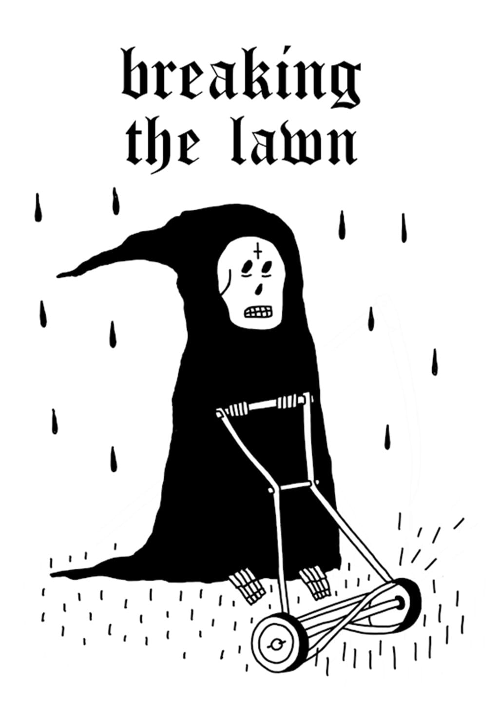 Breaking The Lawn Poster Art Print (A4)