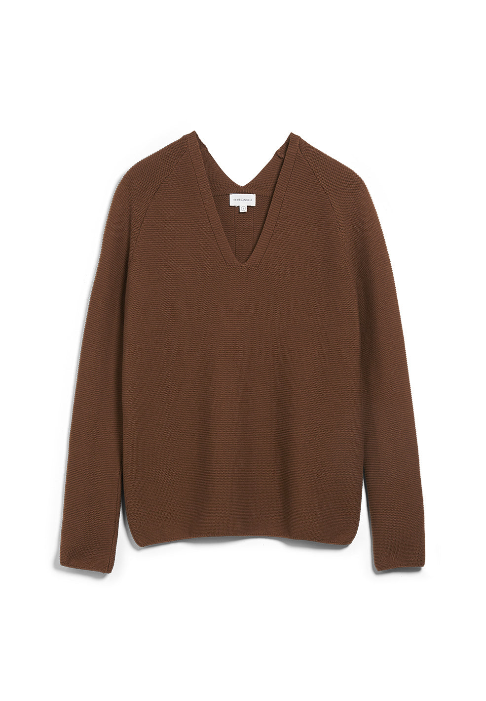 Faarina Black Knitted Sweater in Organic Cotton