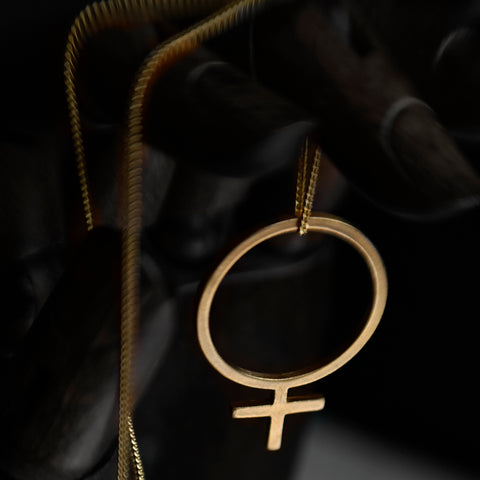 Hilma Feminist Necklace Bronze