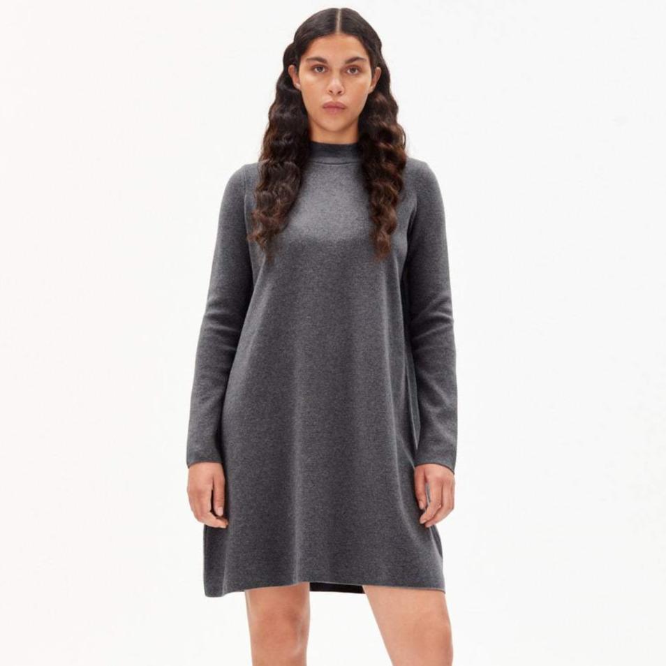 FRIADAA Black Knitted Dress 100% Organic Cotton