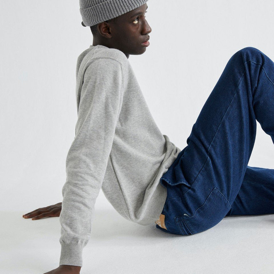 Grey Orlando Recycled Organic Cotton Sweater Size XL