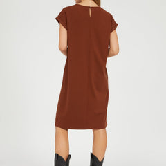 HAWAA Black Short Sleeve Dress in Lenzing Ecovero Size XL