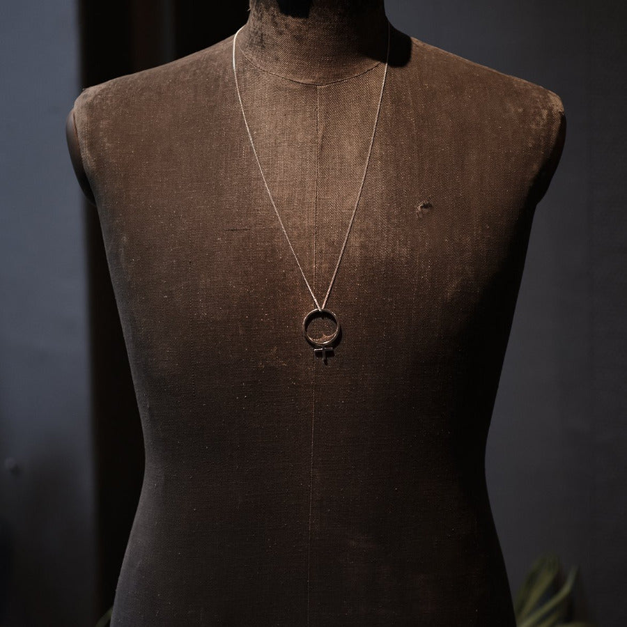 Hilma Feminist Necklace Bronze