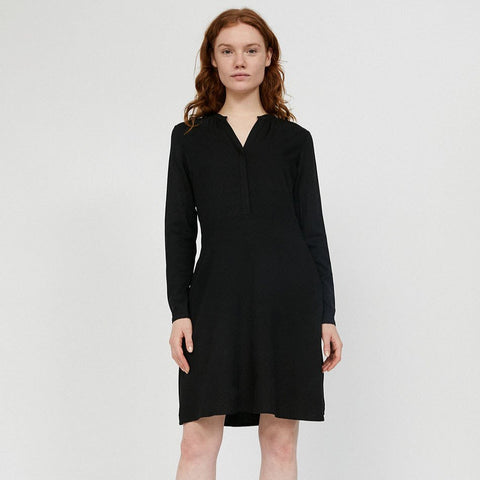 Inaari Black Long Sleeve Dress in Lenzing Ecovero