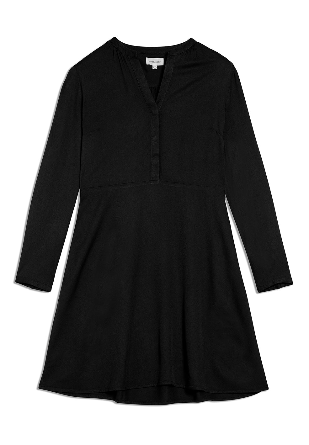 Inaari Black Long Sleeve Dress in Lenzing Ecovero
