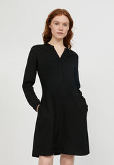 Inaari Black Long Sleeve Dress in Lenzing Ecovero