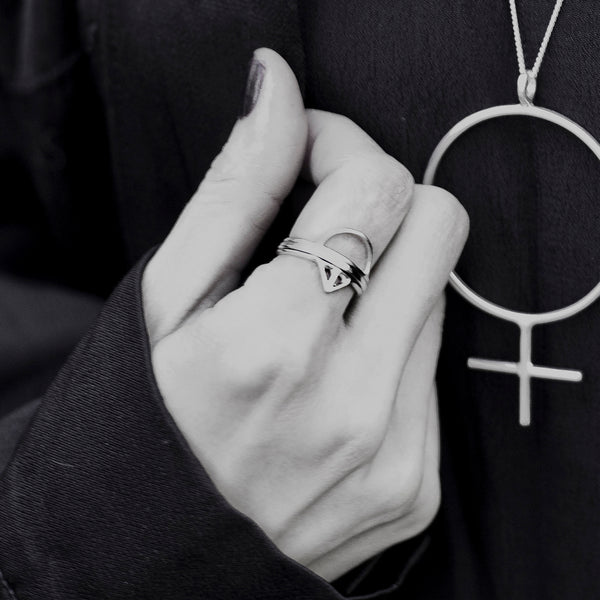 Taika + Tyyneys + Loop - Silver Stacking Ring Combination