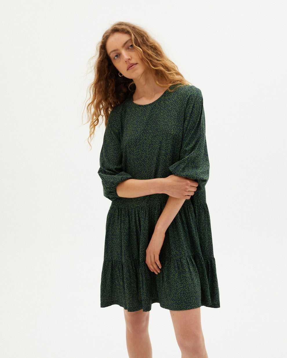 Lily Dress Green Lenzing Ecovero Viscose
