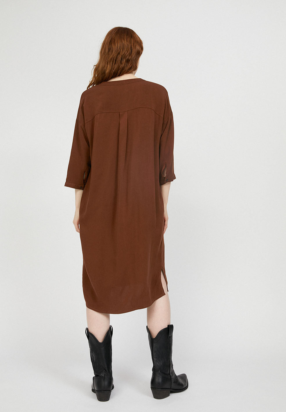 MAARNIE Brown Dress in Lenzing Ecovero Size M