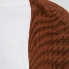Maashaa Brown Knitted Cardigan in Organic Cotton