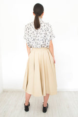 High Waisted Skirt Beige Size M