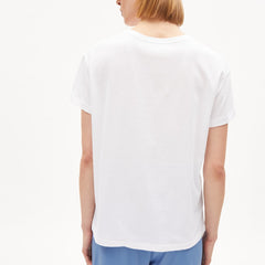 Nelaa T-Shirt Water Graphics White Organic Cotton