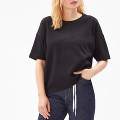 Riaa T-Shirt Black Organic Cotton Size XS