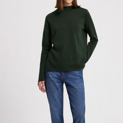 Seldaa Vintage Green Knitted Sweater in Organic Cotton