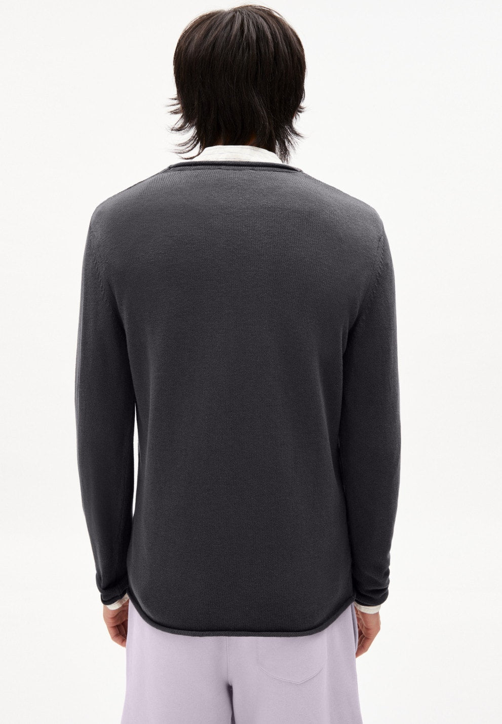 Shaado Knitted Sweater Graphite Grey Organic Cotton