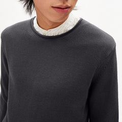 Shaado Knitted Sweater Graphite Grey Organic Cotton