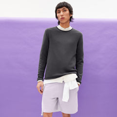 Shaado Knitted Sweater Graphite Grey Organic Cotton L-XXL
