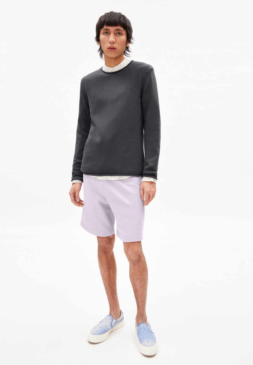 Shaado Knitted Sweater Graphite Grey Organic Cotton L-XXL