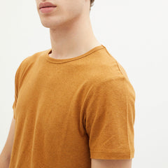 Basic Golden Brown Hemp T-Shirt