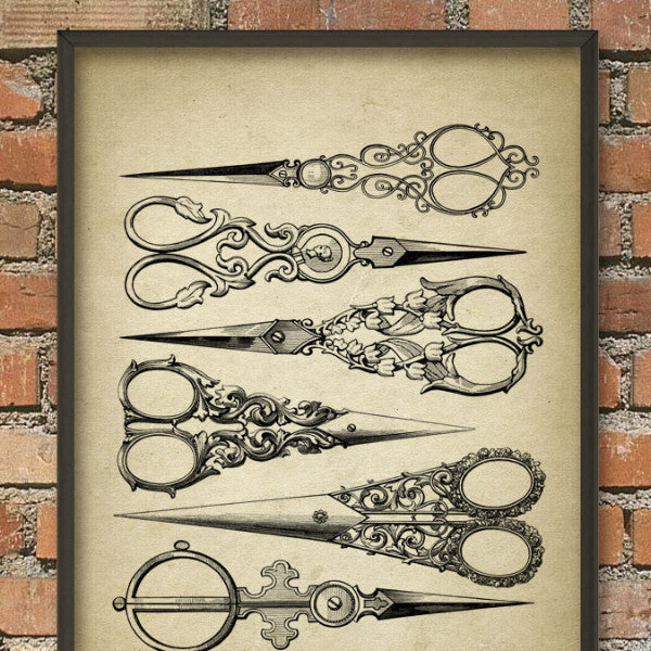 Antique Scissors Print