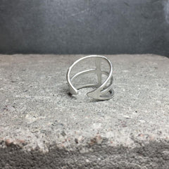 Huokaus Ring Silver